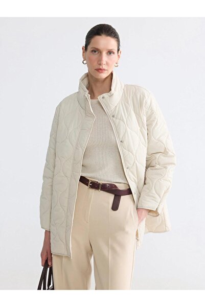 LC Waikiki High Collar Quilted Women's Puffer Coat (W6)