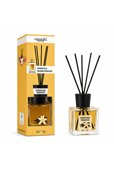 Camomilla Torino Odorizant de cameră , Difuzor de parfum cu bețișoare, Vanigl...