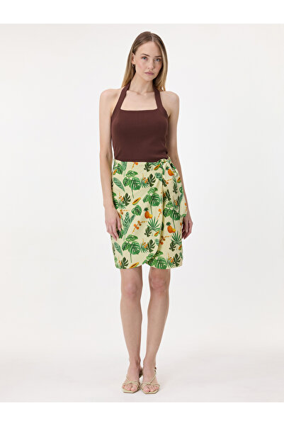 ORSAY Fustă-pantalon de damă cu imprimeu, verde