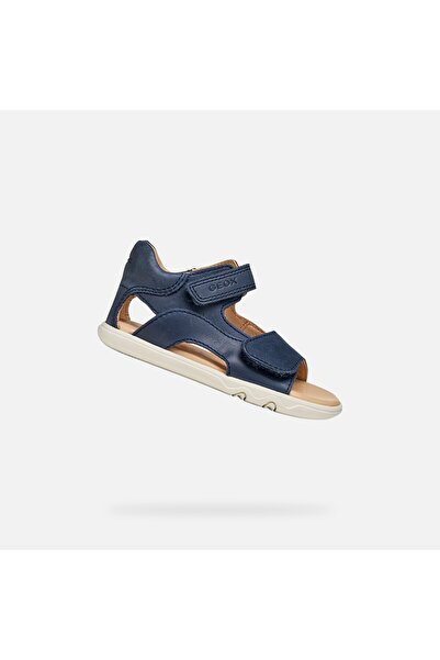 Geox Sandal Steppieup - Sandale tip barefoot pentru băieți, Albastru închis