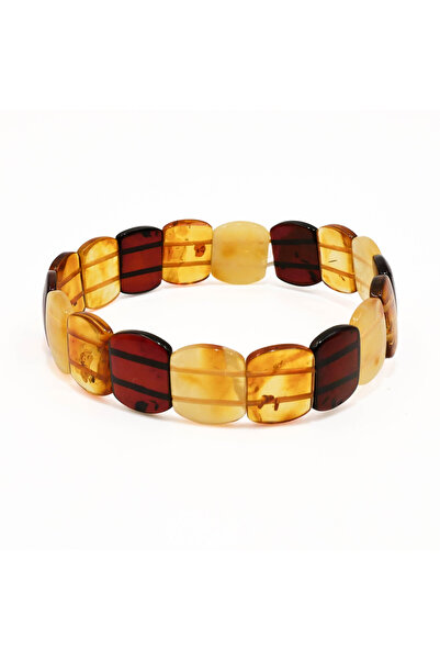 Generic Brand Mackintosh Amber Bracelet – Multicolor Square Beads 7.5g