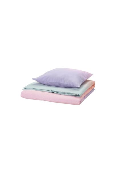IKEA Tek Kişilik Çok Renkli Nevresim Takımı 150x200 cm Pamuklu Yumuşak