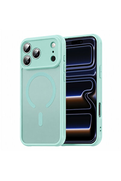 Techsuit iPhone 17 Pro Case, HaloFrost II MagSafe, shockproof, mint green