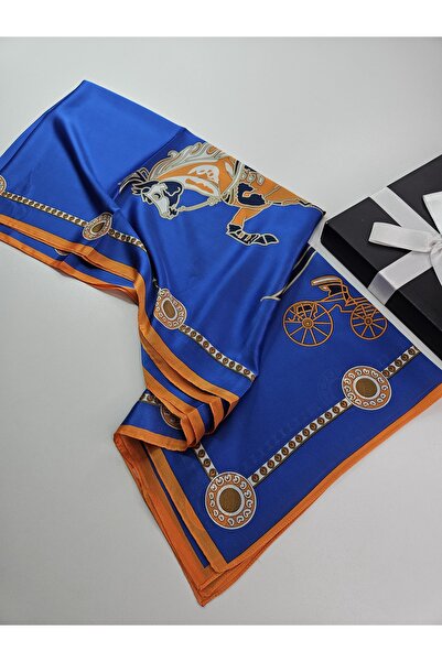 tomrisboutique Luxury Voile Silk Shawl Scarf Horse Patterned Double Sided 70 ...