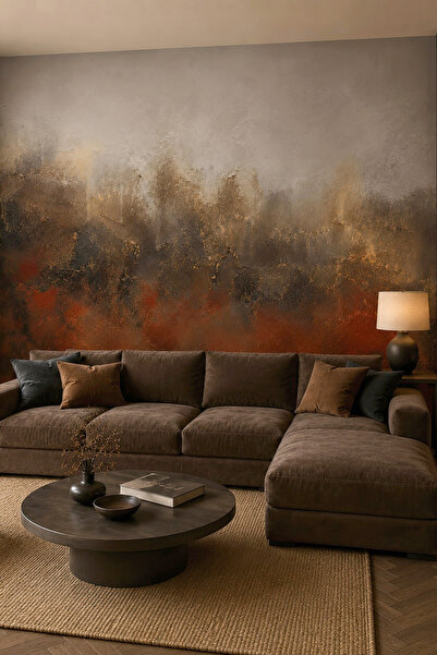 dreamwall Katmanların Uyumu Tek Parça Tekstil Duvar Kağıdı