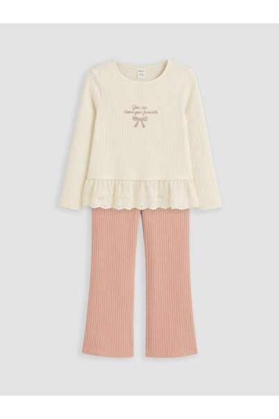 LC Waikiki Crew neck girls' set
