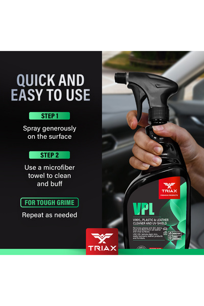 Triax Solutie Curatare si Protectie UV pentru Vinil, Plastic si Piele VPL Cleaner, 680 ml