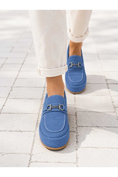 Oneka Shoes Kadın Günlük Loafer Mavisüet 280826KLSMSY1534
