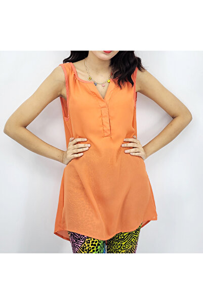 dorbe Women's Orange Polka dot Blouse