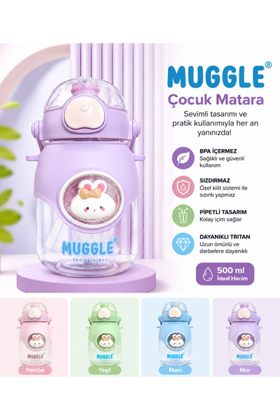 MUGGLE Kore Tarzı Suluk- İlkokul /Anaokulu Kore su matarası