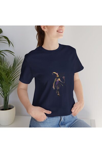Korsan Kaptan Çizimi Grafik T-Shirt