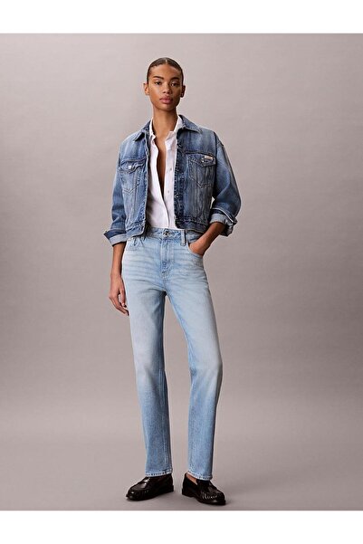 Calvin Klein HIGH RISE STRAIGHT LAPIS SKY