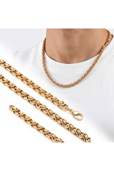FM 💎   Premium Shiny and Stylish Marine Chain Men's Steel Necklace 5 mm 55 c...