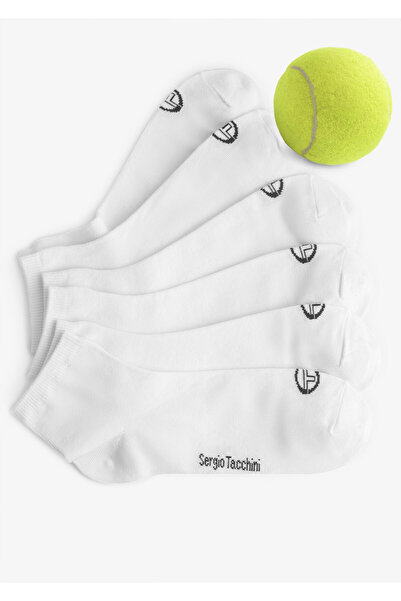 Sergio Tacchini Set 3x Sosete Scurte, Sergio Tacchini, 1008, 35/38, Alb, Bumb...