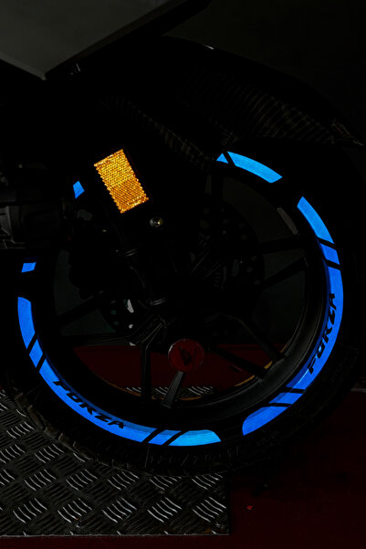 Banxtre 12 Pieces Reflective Wheel Rim Stripe Sticker Set for Honda Forza 250...