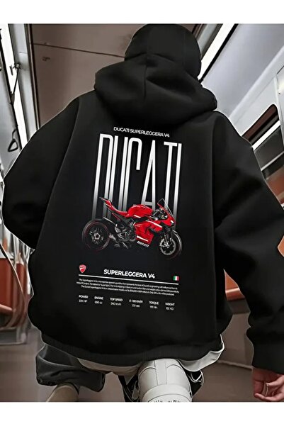 LOTS MODA Oversize Fermuarlı Kar Maskeli Hoodie – Unisex