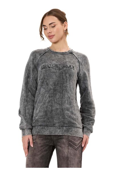 Cipo & Baxx Women Sweatshirt Modern Design Long Sleeve Casual Sweatshirt Wl381
