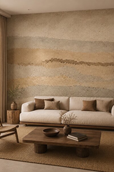 dreamwall Katmanların Sessizliği Tek Parça Tekstil Duvar Kağıdı