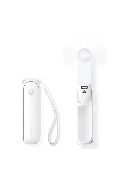 JISULIFE Ventilator portabil Life8 Plus 3-în-1, 4500mAh, 46h, USB-C, Power Ba...