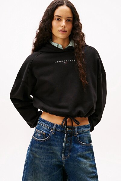 Tommy Jeans Th Dw0dw21607 Tjw Crp Lınear Blıng Hoodıe Ext Kadın Sweatshırts