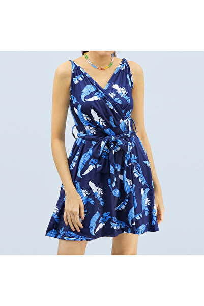 dorbe Women's Floral Wrap Mini Dress