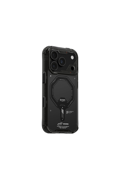 Skinarma iPhone 18 Pro Max Kılıf M-safe Şarj Özellikli Şeffaf Airbag Saido Ma...