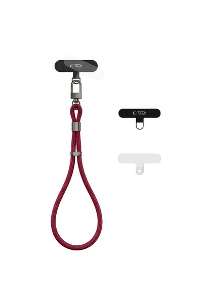 Tech-Protect C11S Șnur de mână pentru telefon, 21,5 cm, Bordeaux
