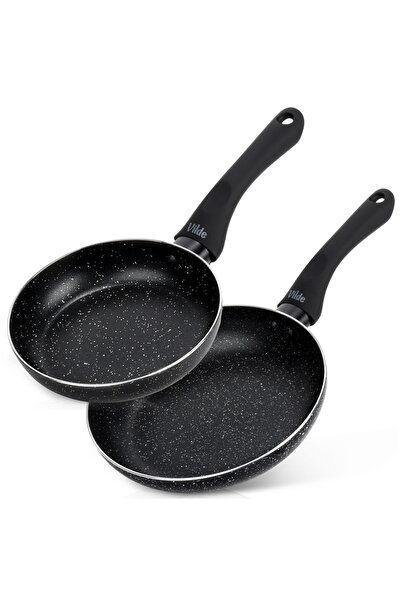 Vilde Set de tigăi de granit BLACK LINE 16 / 20 cm 2 buc.