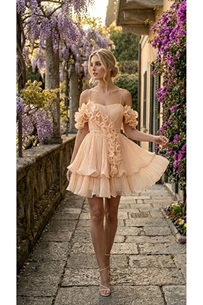 Myfashionizer Rochie elegantă de ocazie cu detalii florale