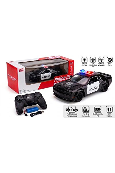 Numaca Uzaktan Kumandalı RC Polis Arabası Model Car 2.4 Ghz Spor Polis Arabas...