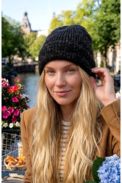 LAGRANZE Lumera ™   Soft Textured Plain Knit Beanie 2846