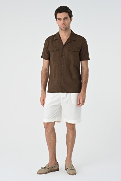 S13 Store Apaş collar pocket detailed men's shirt