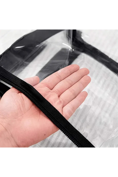 SMANIA SpacePack ™   Pungi de depozitare din plastic transparent cu fermoar – 3 bucăți