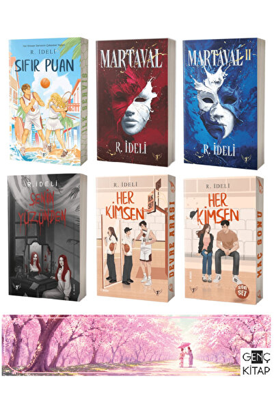 Artemis Yayınları R. İdeli 6 Kitap Set - Sıfır Puan - Martaval 1-2 - Senin Yü...