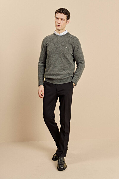 BROOKS BROTHERS Erkek Siyah Beli Lastikli İçten Bağcıklı Örme Jogger Pantolon