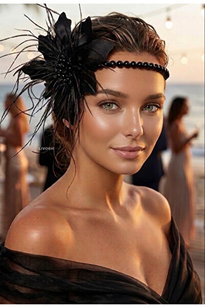 LIVOSH Pearl and Flower Hair Accessory Bracelet Special Day Accessory