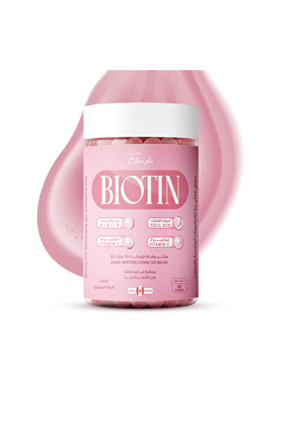 Elixir Plus Biotin Candy Dietary Supplement for Hair, Nails, and Skin 60 Tablets