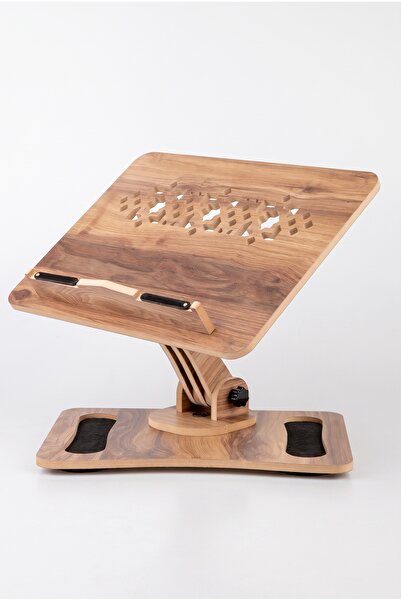 MyReal Suport de birou multifuncțional din lemn - Suport ergonomic pentru cit...