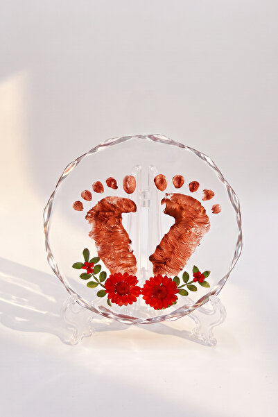 Moky Design Baby Hand and Footprint Set |   Crystal Keepsake Kit, Safe Non-To...