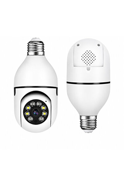 AL-TECH BİLİŞİM Akıllı Ampul Tipi WiFi Güvenlik Kamerası 360° PTZ – E27 Duy, Gece Görüşü, Hareket Algılama ve Çift Yönlü Ses