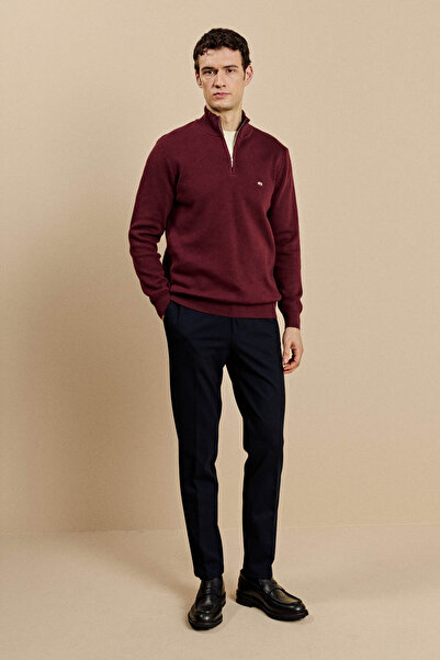 BROOKS BROTHERS Erkek Lacivert Beli Lastikli İçten Bağcıklı Örme Jogger Pantolon