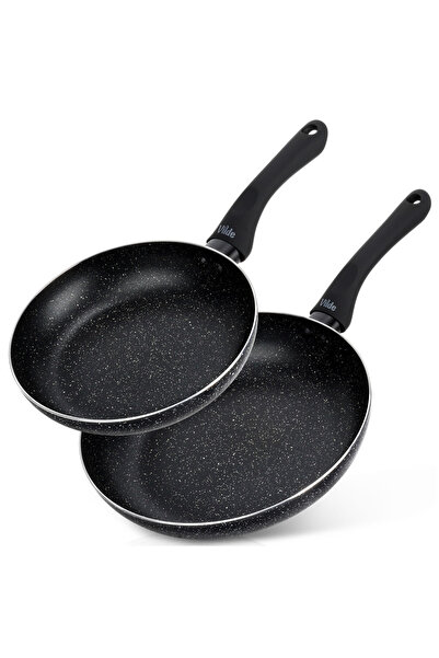 Vilde Set de tigăi de granit BLACK LINE 20 / 26 cm 2 buc.