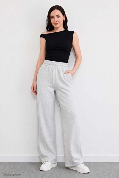 ModaPlaza Women's 3-Thread Elasticated Leg Adjustable Sweatpants 22135