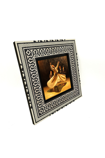 Sadrazam Semazen Printed 20X20 Mdf Anatolian Painting 1G-Semazen2