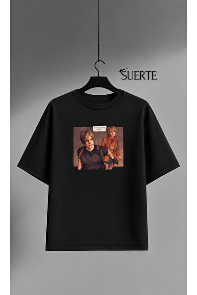 Grafftee Clothing Leon S. Kennedy Memes Tasarım Baskılı Unisex Yüksek Baskı K...