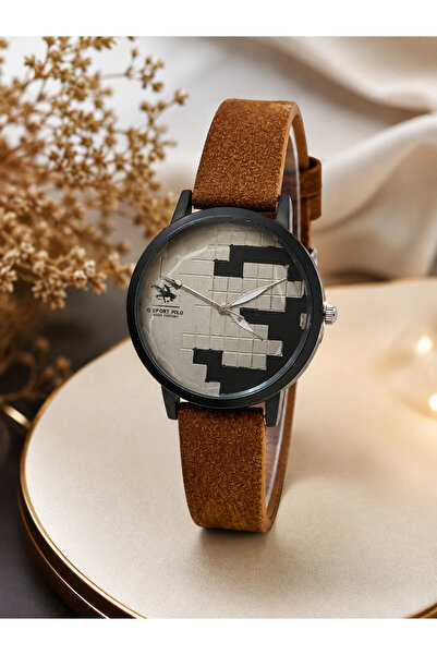 G Sport POLO Velvet Leather Cord Women's Wristwatch