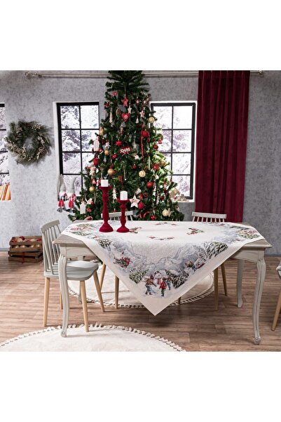 Teoran Χριστουγεννιάτικα Καρέ Saltzburg Grey 140 X140