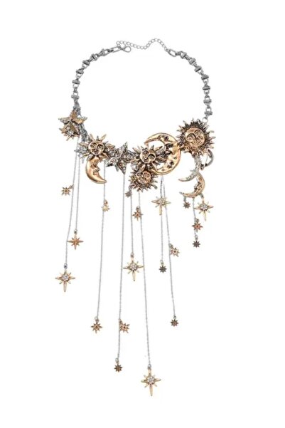 CHARMLUCKY Sun Charm Brand Necklace