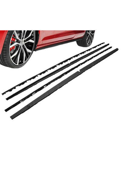 OEM Προεκτάσεις Πλαϊνών Ποδιών Συμβατές με VW Golf 7 VII 2012-2020 Γυαλιστερό...