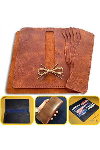 ipekbazaar DIY Üsküdar Leather Wallet Making Set, DIY Handmade Men's Wallet C...